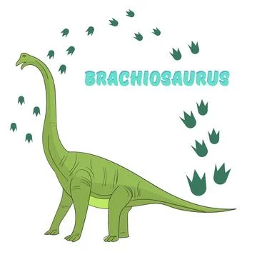Cartoon dinosaur vector illustration Stock Illustration