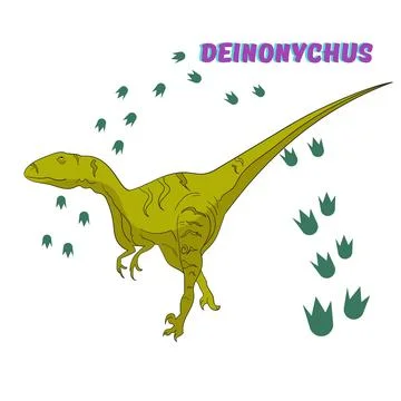 Cartoon dinosaur vector illustration Stock Illustration