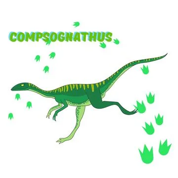 Cartoon dinosaur vector illustration Stock Illustration