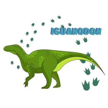Cartoon dinosaur vector illustration Stock Illustration