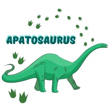 Cartoon dinosaur vector illustration Stock Illustration