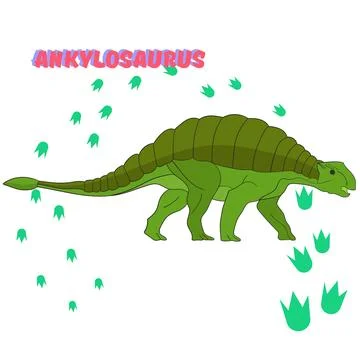Cartoon dinosaur vector illustration Illustrazione stock