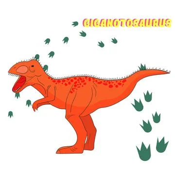 Cartoon dinosaur vector illustration Stock Illustration
