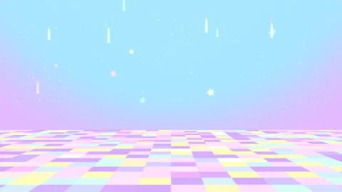 Cartoon disco floor Stock Illustration