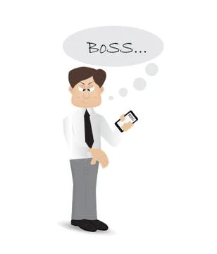 Cartoon dislike expression Stock Illustration