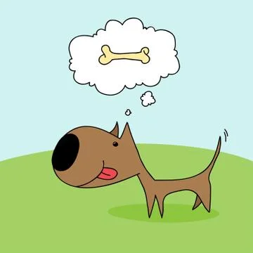 Cartoon dog Stock Illustration