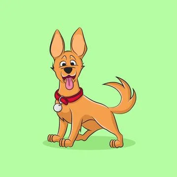 Cartoon dog 스톡 일러스트