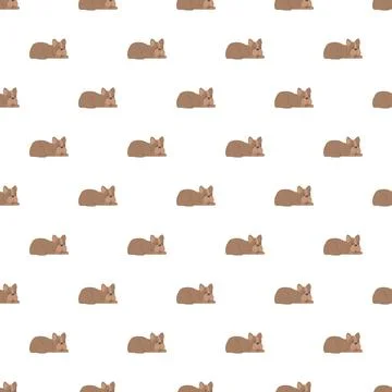 Cartoon dog seamless pattern for pet background 库存插图