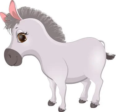 Cartoon donkey Stock Illustration