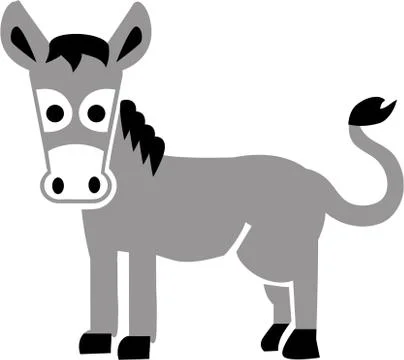 Cartoon Donkey Stock Illustration