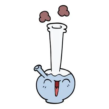 Cartoon doodle bong イラスト素材