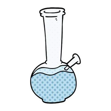 Cartoon doodle bong Stock Illustration