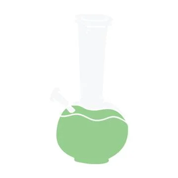 Cartoon doodle bong Stock Illustration