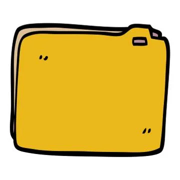 Cartoon doodle business documents 스톡 일러스트