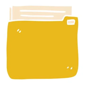 Cartoon doodle business documents 스톡 일러스트