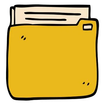 Cartoon doodle business documents 스톡 일러스트