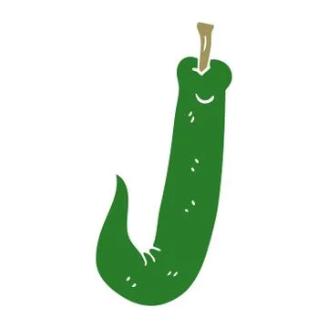 Cartoon doodle chilli pepper Stock Illustration