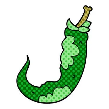 Cartoon doodle chilli pepper Stock Illustration