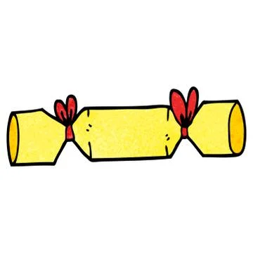 Cartoon doodle cracker Illustrazione stock