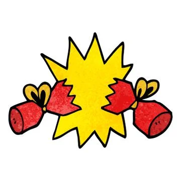 Cartoon doodle cracker Illustrazione stock