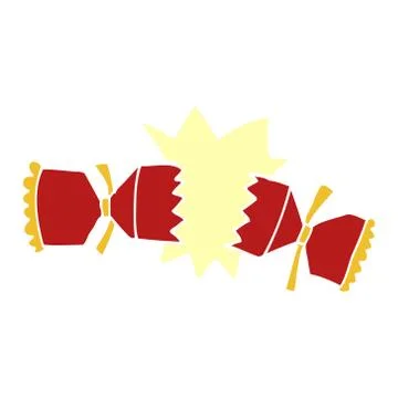 Cartoon doodle cracking cracker Stock Illustration
