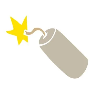 Cartoon doodle dynamite Stock Illustration