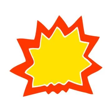 Cartoon doodle of explosion Stock Illustration
