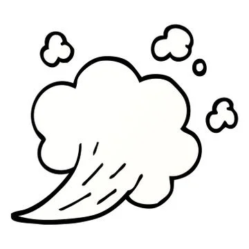 Cartoon doodle expression bubble Stock Illustration