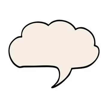 Cartoon doodle expression bubble Stock Illustration