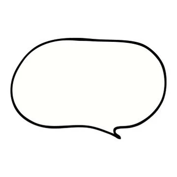 Cartoon doodle expression bubble Stock Illustration