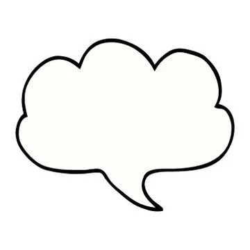 Cartoon doodle expression bubble Stock Illustration