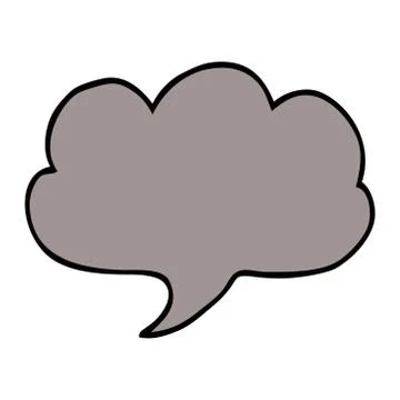 Cartoon doodle expression bubble Stock Illustration