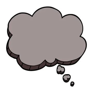 Cartoon doodle expression bubble Stock Illustration