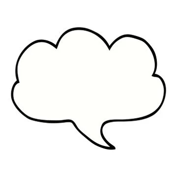 Cartoon doodle expression bubble Stock Illustration