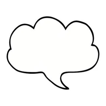 Cartoon doodle expression bubble Illustrazione stock