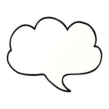Cartoon doodle expression bubble Stock Illustration