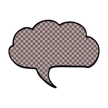 Cartoon doodle expression bubble Illustrazione stock