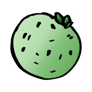 Cartoon doodle grapefruit Illustrazione stock