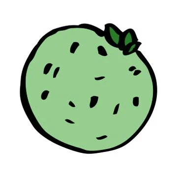 Cartoon doodle grapefruit Illustrazione stock