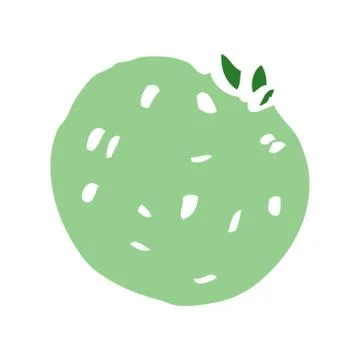 Cartoon doodle grapefruit Illustrazione stock