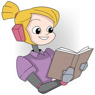 Cartoon doodle illustration of artificial intelligence technology capable o.. Stock Illustration