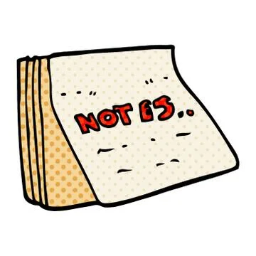 Cartoon doodle note pad 스톡 일러스트