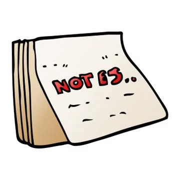 Cartoon doodle note pad 스톡 일러스트