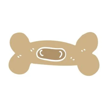 Cartoon doodle pet bone Illustrazione stock
