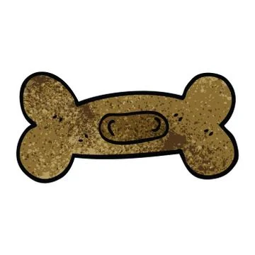 Cartoon doodle pet bone Illustrazione stock