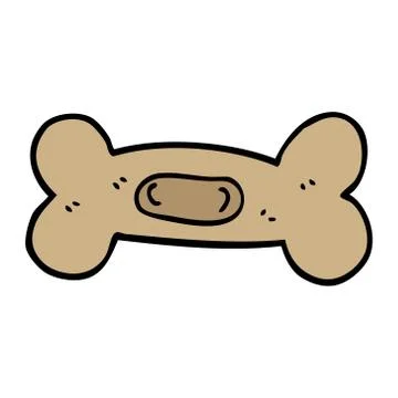 Cartoon doodle pet bone Illustrazione stock