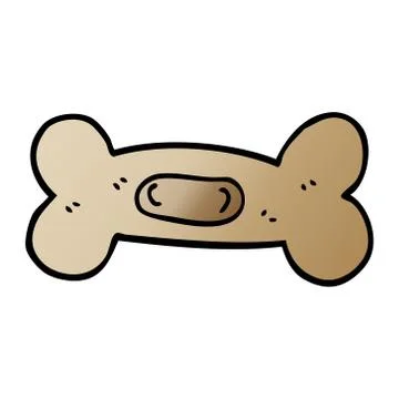 Cartoon doodle pet bone Illustrazione stock