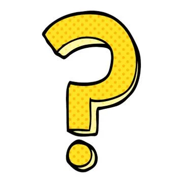 Cartoon doodle question mark 스톡 일러스트