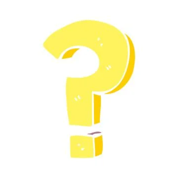 Cartoon doodle question mark 스톡 일러스트