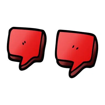 Cartoon doodle quotation marks Stock Illustration
